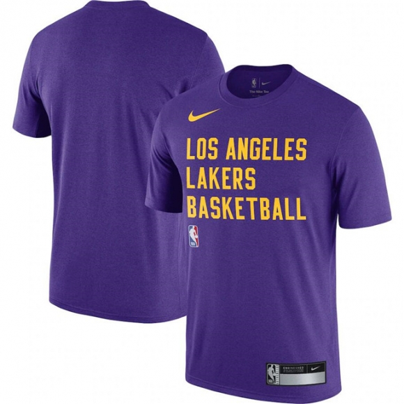 Los Angeles Lakers Purple 2023-24 Sideline Legend Performance Practice T-Shirt
