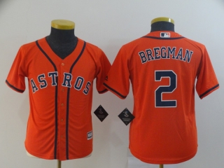 Astros-2-Alex-Bregman-Orange-Youth-Cool-Base-Jersey