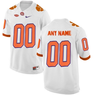 Clemson-Tigers-White-Men's-Customized-College-Jersey