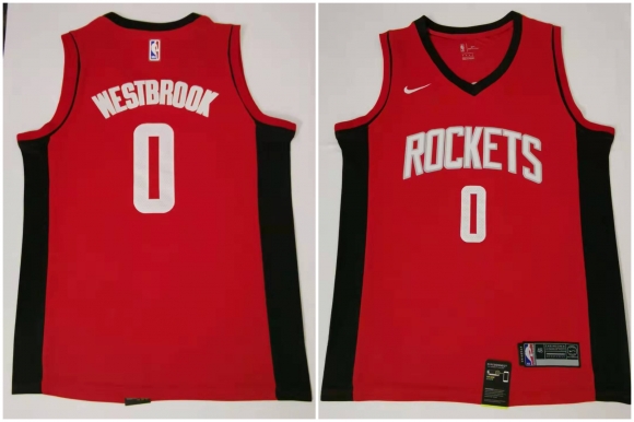 Rockets-0-Russell-Westbrook-Red-Nike-Swingman-Jersey