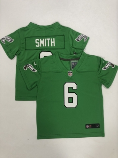 Philadelphia Eagles #6 DeVonta Smith Green toddler jersey
