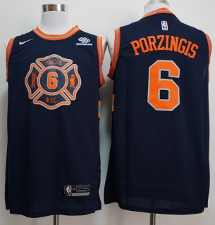 Knicks-6-Kristaps-Porzingis-Navy-City-Edition-Nike-Swingman-Jersey