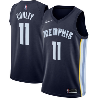 Grizzlies-11-Mike-Conley-Navy-Nike-Swingman-Jersey