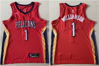 Pelicans-1-Zion-Williamson-Red-Nike-Swingman-Jersey