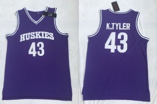 Huskies-The-6th-Marlon-Wayans-43-Kenny-Tyler-Purple-Stitched-Movie-Basketball-Jersey
