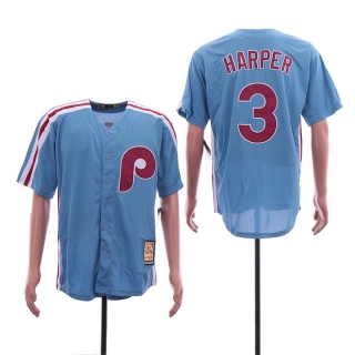 Phillies-3-Bryce-Harper-Light-Blue-Cool-Base-Cooperstown-Jersey