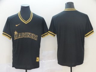 Mariners-Blank-Black-Gold-Nike-Cooperstown-Collection-Legend-V-Neck-Jersey