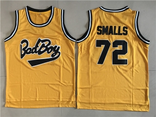 Bad-Boy-72-Biggie-Smalls-Yellow-Basketball-College-Jersey