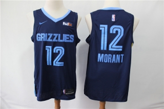 Grizzlies-12-Ja-Morant-Navy-City-Edition-Nike-Swingman-Jersey
