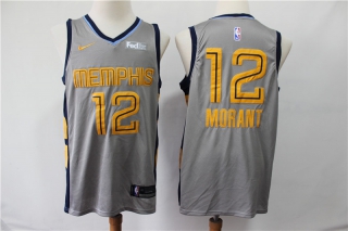 Grizzlies-12-Ja-Morant-Gray-City-Edition-Nike-Swingman-Jersey