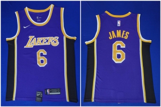 Lakers-6-Lebron-James-Purple-Nike-Swingman-Jersey