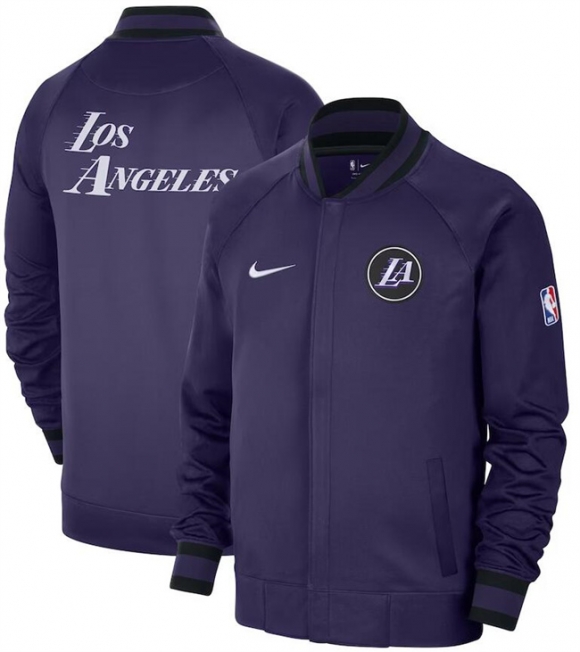 Los Angeles Lakers Purple 2022 23 City Edition Full-Zip Jacket