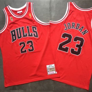 Bulls-23-Michael-Jordan-Red-1996-97-Hardwood-Classics-Mesh-Jersey