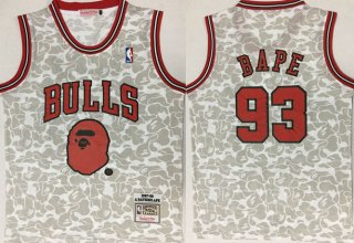 Bulls-93-Bape-Gray-1997-98-Hardwood-Classics-Jersey