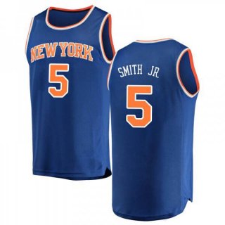 New York Knicks #5Smith JR. blue jersey