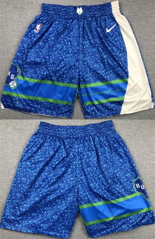 Milwaukee Bucks Blue City Edition Shorts (Run Small)