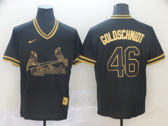 Cardinals-46-Paul-Goldschmidt-Black-Gold-Nike-Cooperstown-Collection-Legend-V-Neck-Jersey