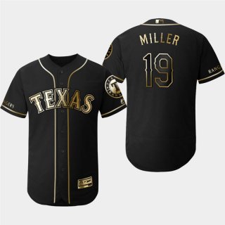 Rangers-19-Shelby-Miller-Black-Gold-Flexbase-Jersey