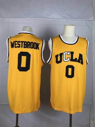 UCLA-Bruins-0-Russell-Westbrook-Yellow-College-Basketball-Jersey