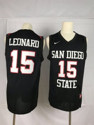 Nike-San-Diego-State-15-Kawhi-Leonard-Black-College-Basketball-Jersey