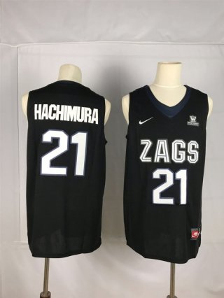 Gonzaga-Bulldogs-21-Rui-Hachimura-Black-College-Basketball-Jersey
