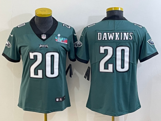 Philadelphia Eagles #20 Brian Dawkins women green jersey
