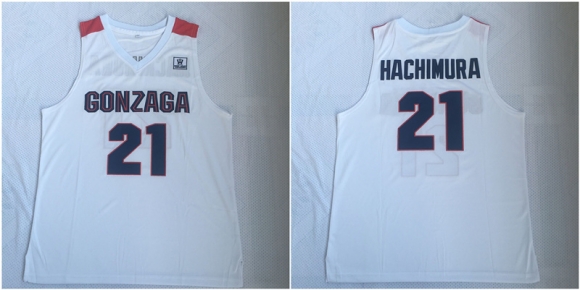 Gonzaga-Bulldogs-21-Rui-Hachimura-White-College-Basketball-Jersey