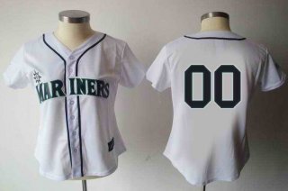 Seattle-Mariners--Blank-White-Black-Number-Women-Custom-Jerseys-9838-88238