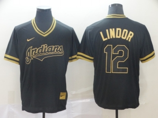 Indians-12-Francisco-Lindor-Black-Gold-Nike-Cooperstown-Collection-Legend-V-Neck-Jersey