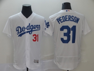 Dodgers-31-Joc-Pederson-White-Flexbase-Jersey