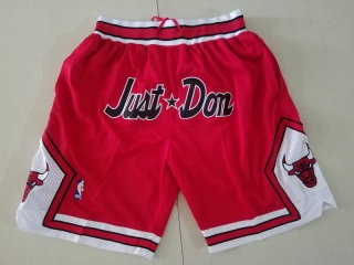 Bulls-Red-Just-Don-Mesh-Shorts