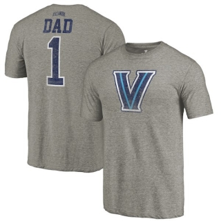 Villanova-Wildcats-Fanatics-Branded-Gray-Greatest-Dad-Tri-Blend-T-Shirt