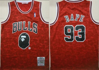 Bulls-93-Bape-Red-1997-98-Hardwood-Classics-Jersey