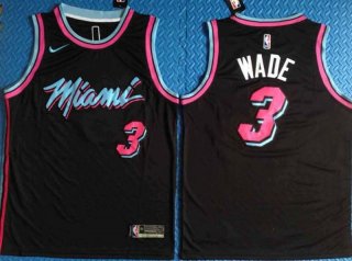 Heat-3-Dwyane-Wade-Black-City-Edition-Nike-Swingman-Jersey