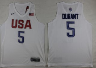 USA-5-Kevin-Durant-White-2016-Olympic-Basketball-Team-Jersey