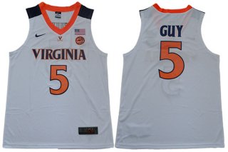 Virginia-Cavaliers-5-Kyle-Guy-White-College-Basketball-Jersey