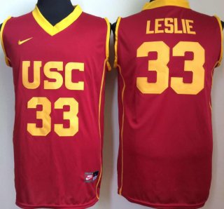 USC-Trojans-33-Lisa-Leslie-Red-College-Basketball-Jersey