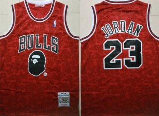 Bulls-Bape-23-Michael-Jordan-Red-1997-98-Hardwood-Classics-Jersey