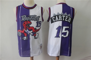 Raptors-15-Vince-Carter-Purple-White-Split-Swingman-Jersey