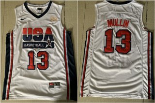 USA-Basketball-1992-Dream-Team-13-Chris-Mullin-White-Jersey