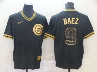 Cubs-9-Javier-Baez-Black-Gold-Nike-Cooperstown-Collection-Legend-V-Neck-Jersey