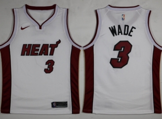 Heat-3-Dwyane-Wade-White-Nike-Swingman-Jersey