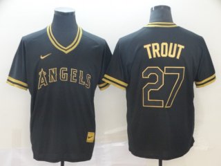 Angels-27-Mike-Trout-Black-Gold-Nike-Cooperstown-Collection-Legend-V-Neck-Jersey