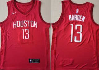 Rockets-13-James-Harden-Red-2018-19-Earned-Edition-Nike-Swingman-Jersey