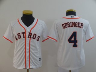 Astros-4-George-Springer-White-Youth-Cool-Base-Jersey