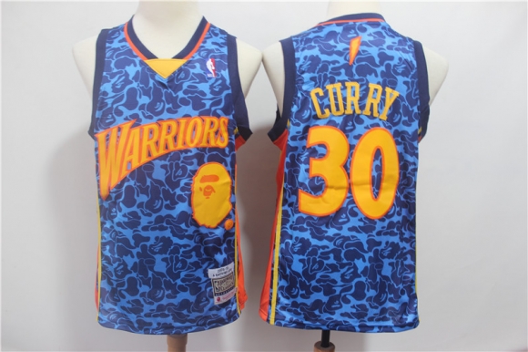 Warriors-30-Stephen-Curry-Blue-Hardwood-Classics-Jersey