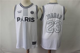 Paris-Saint-Germain-23-Michael-Jordan-White-Fashion-Jersey