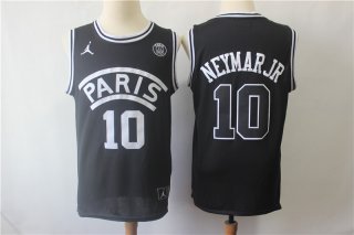 Paris-Saint-Germain-10-Neymar-Jr-Black-Jordan-Fashion-Jersey