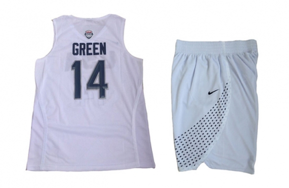 USA-14-Draymond-Green-White-2016-Olympic-Basketball-Team-Jersey(With-Shorts)