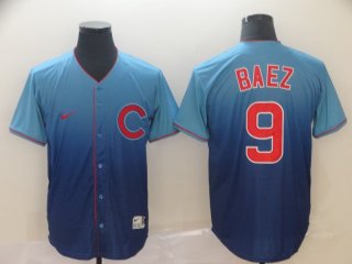 Cubs-9-Javier-Baez-Blue-Drift-Fashion-Jersey